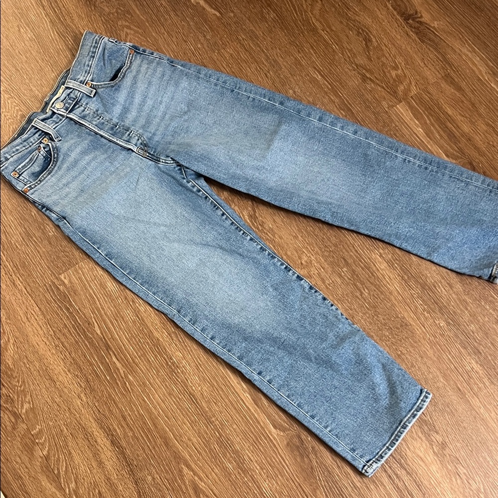Levi’s Ribcage Straight Ankle‎ Classic Blue Denim Jeans